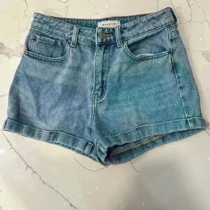 Pacsun Mom Shorts Cufted Blue Light Wash Denim Jean Shorts Size 26